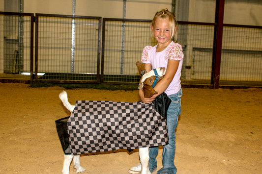 Ranch Tough Goat Blanket [Brown + Black Checkered]